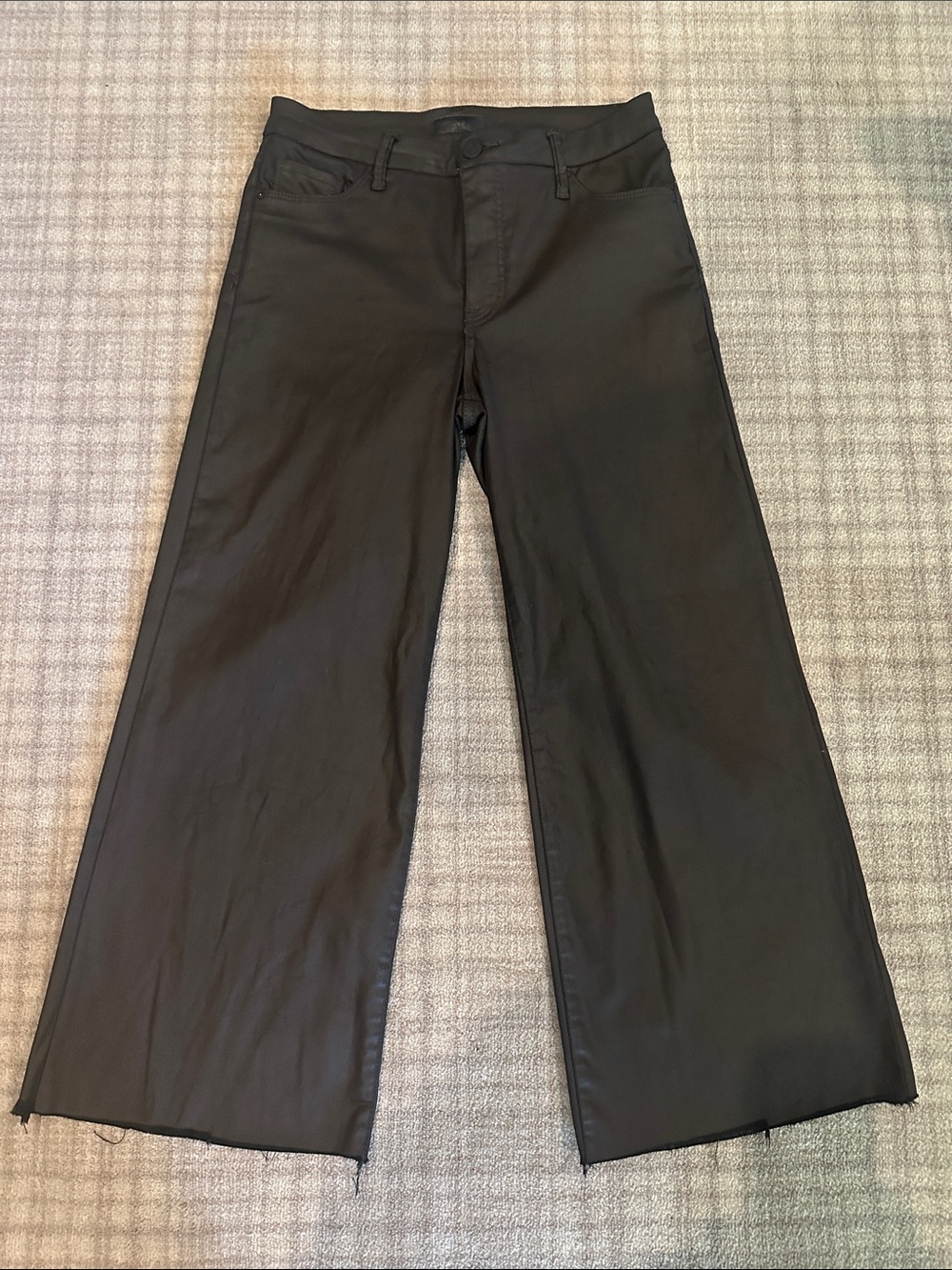 Kut from the Kloth Chocolate Wide-Leg Cropped Pants